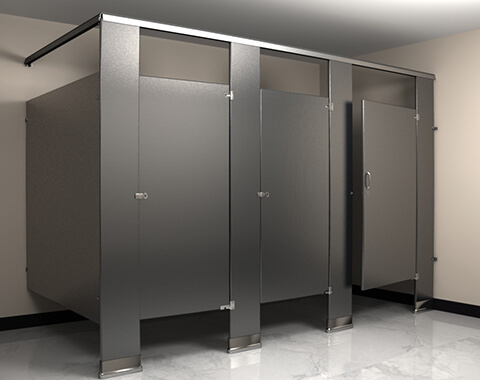 Metropolitan Stainless Steel Bathroom Partition - Knickerbocker Partitions